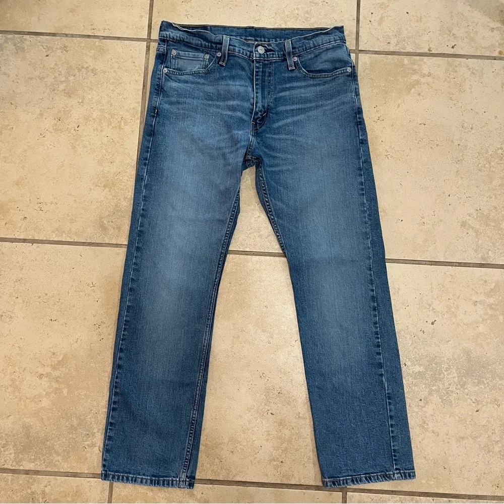 Levi's‎ 513 Slim Straight Jeans Blue Denim 32x30 Skater Clean Girl Western